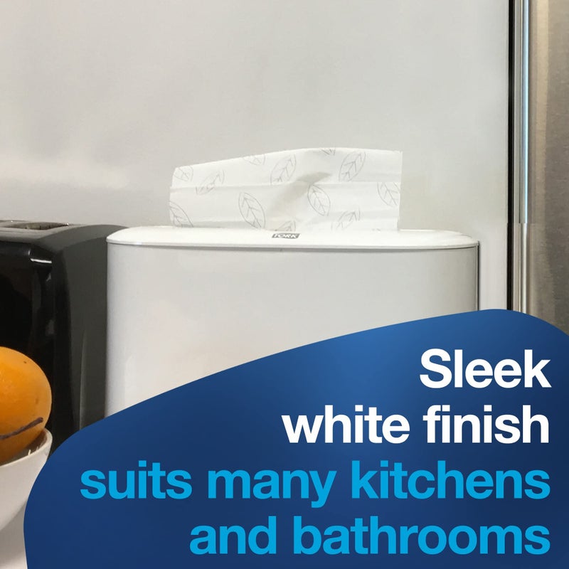 Tork Xpress Paper Towel Dispenser, White, H2/H23 Multifold Compatible, Compact design for Home & Commercial use (302020) - Image 5